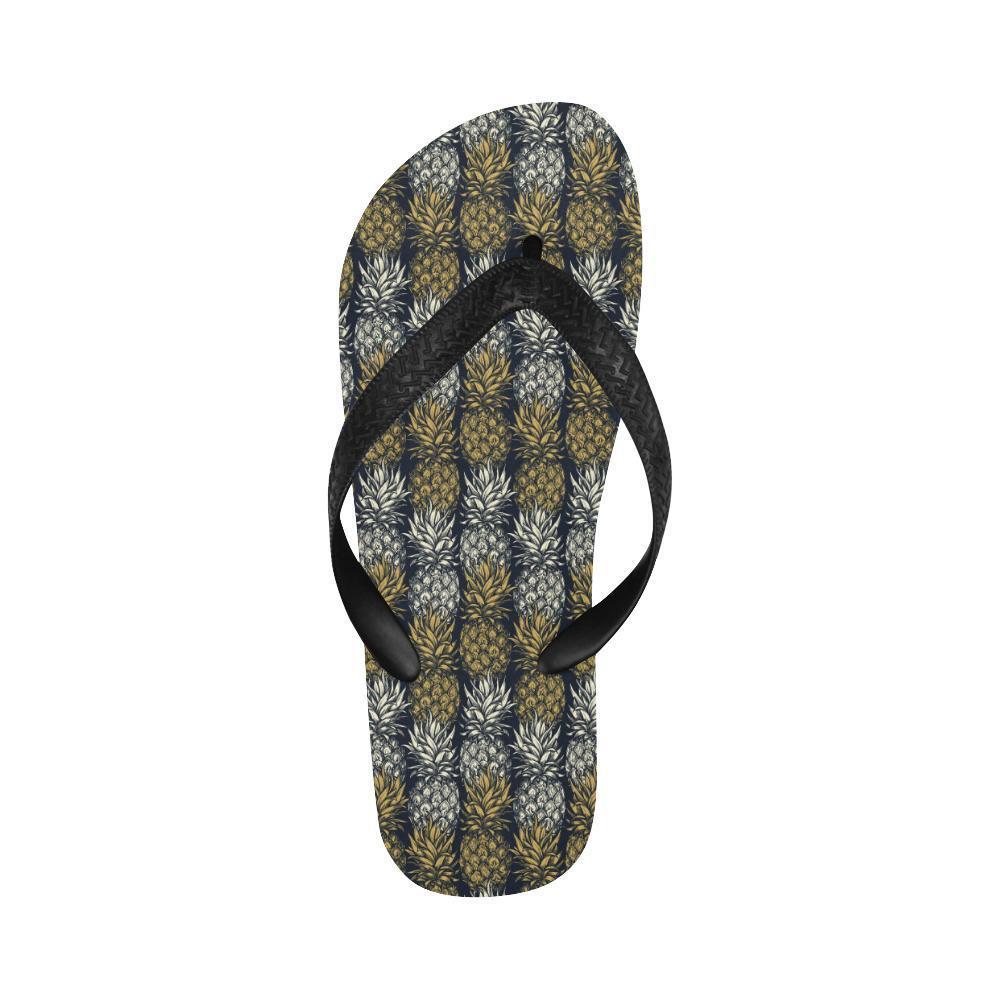 Pineapple Print Design Pattern Flip Flops-JTAMIGO.COM
