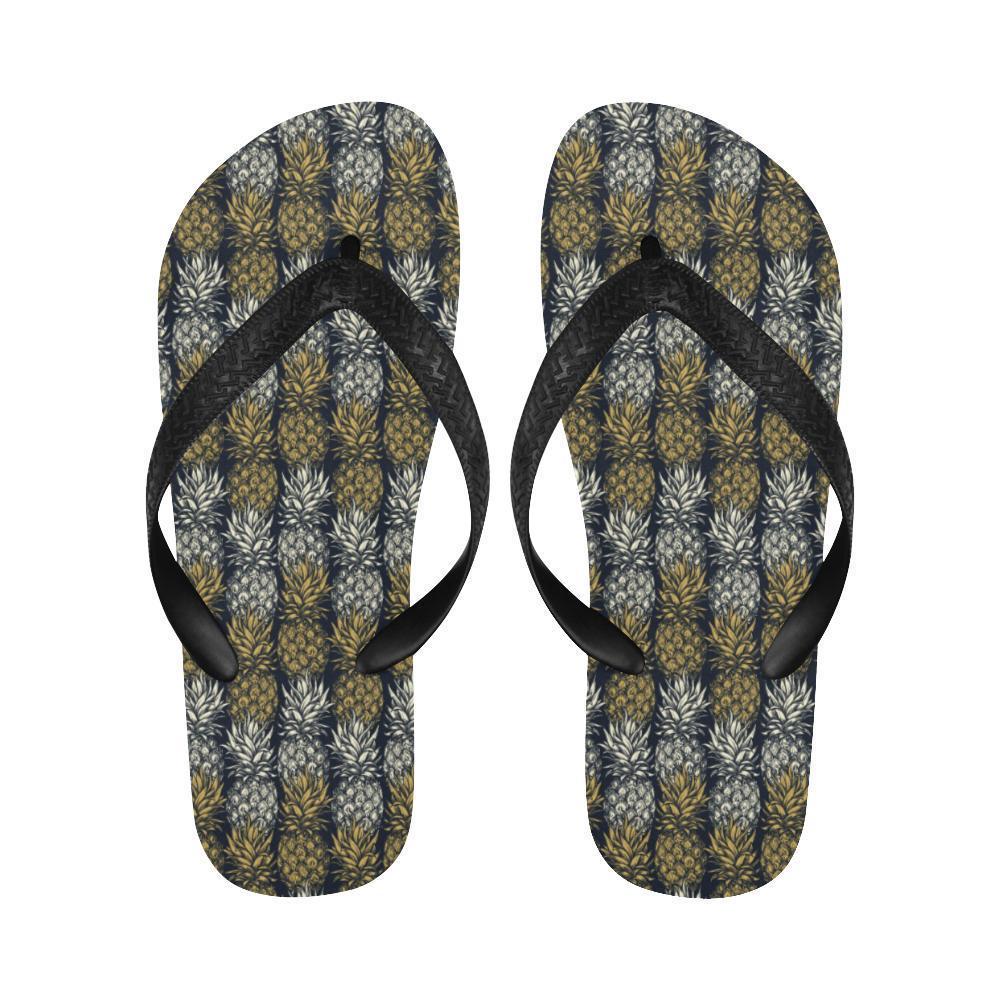 Pineapple Print Design Pattern Flip Flops-JTAMIGO.COM
