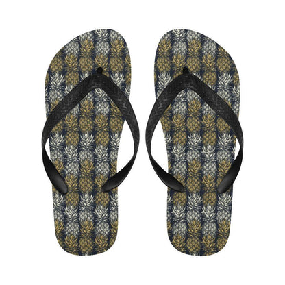 Pineapple Print Design Pattern Flip Flops-JTAMIGO.COM