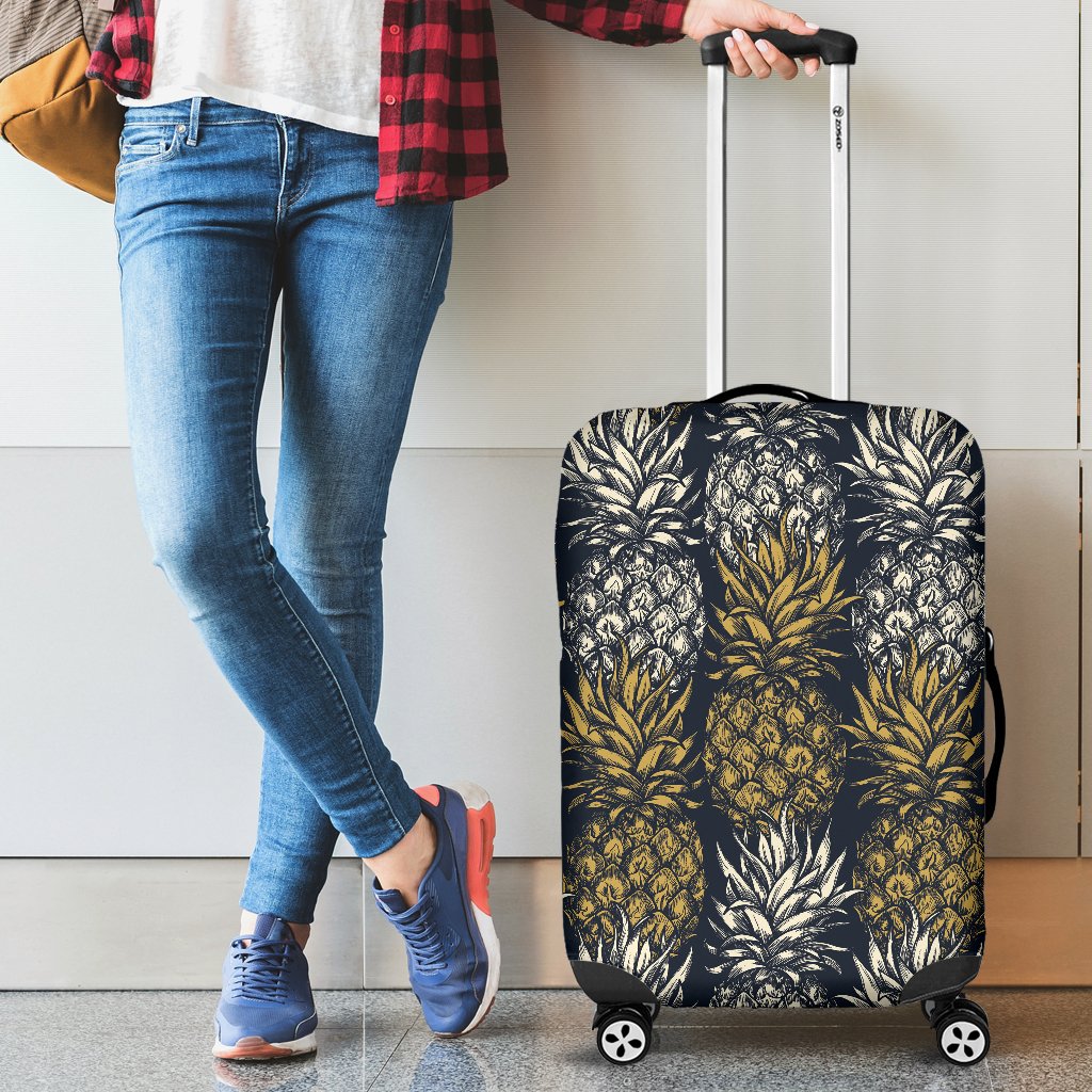 Pineapple Print Design Pattern Luggage Cover Protector