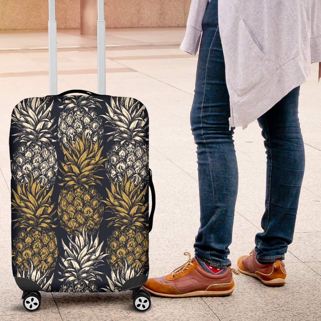 Pineapple Print Design Pattern Luggage Cover Protector