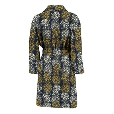 Pineapple Print Design Pattern Men Bath Robe-JTAMIGO.COM