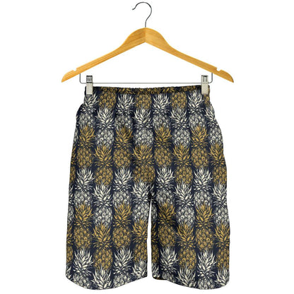 Pineapple Print Design Pattern Mens Shorts-JTAMIGO.COM