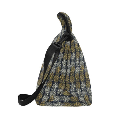 Pineapple Print Design Pattern Neoprene Lunch Bag (Model 1669)(Large)-JTAMIGO.COM