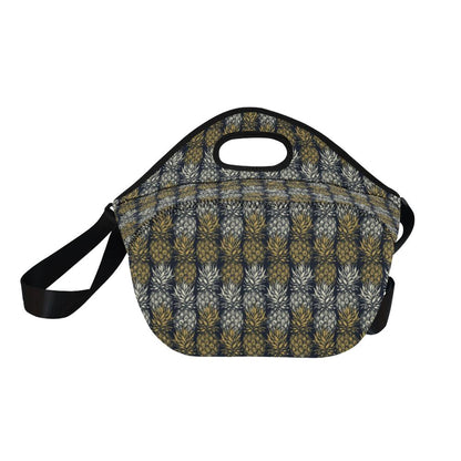 Pineapple Print Design Pattern Neoprene Lunch Bag (Model 1669)(Large)-JTAMIGO.COM