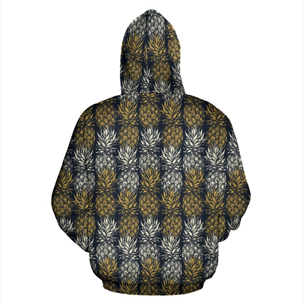 Pineapple Print Design Pattern Pullover Hoodie