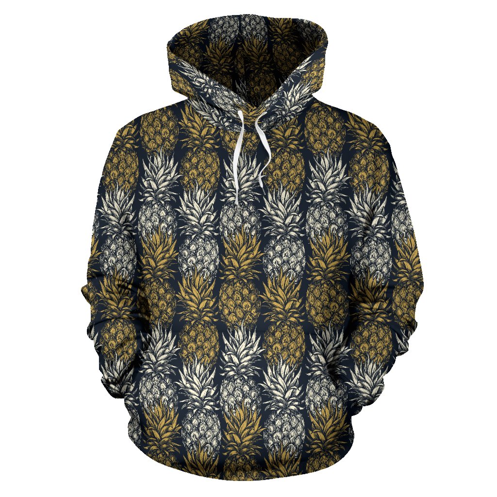 Pineapple Print Design Pattern Pullover Hoodie