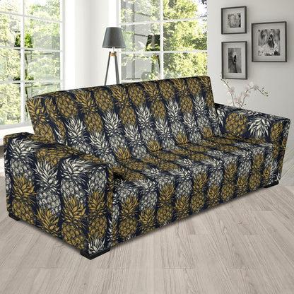 Pineapple Print Design Pattern Sofa Slipcover-JTAMIGO.COM
