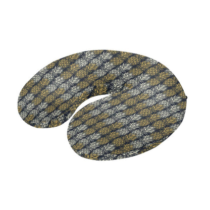 Pineapple Print Design Pattern U-Shaped Travel Neck Pillow-JTAMIGO.COM