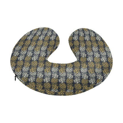 Pineapple Print Design Pattern U-Shaped Travel Neck Pillow-JTAMIGO.COM