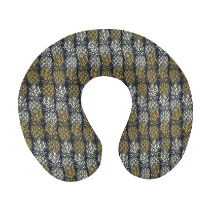 Pineapple Print Design Pattern U-Shaped Travel Neck Pillow-JTAMIGO.COM