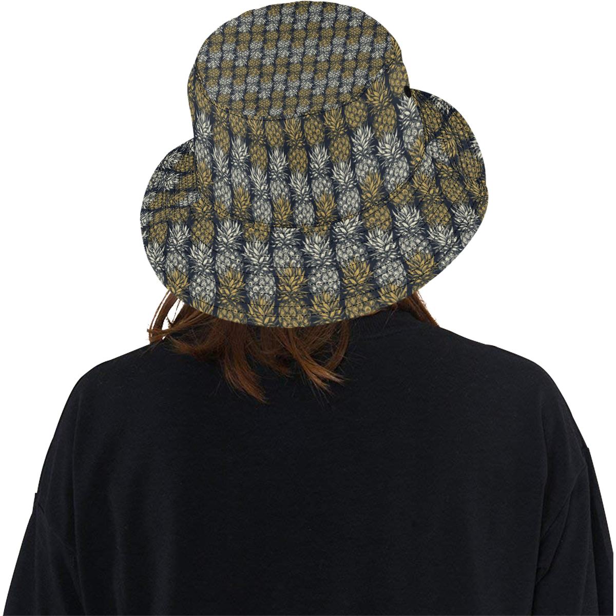 Pineapple Print Design Pattern Unisex Bucket Hat