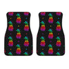 Pineapple Rainbow Dot Print Car Floor Mats