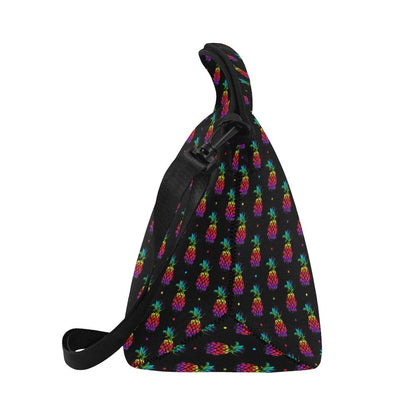 Pineapple Rainbow Dot Print Neoprene Lunch Bag (Model 1669)(Large)-JTAMIGO.COM