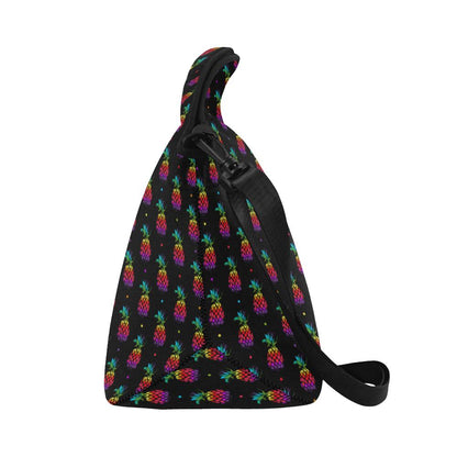Pineapple Rainbow Dot Print Neoprene Lunch Bag (Model 1669)(Large)-JTAMIGO.COM