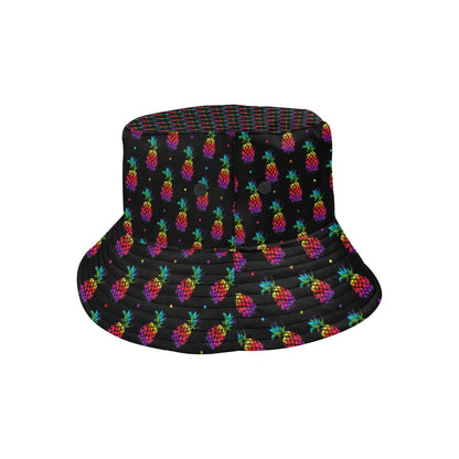 Pineapple Rainbow Dot Print Unisex Bucket Hat