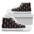 Pineapple Rainbow Dot Print Women High Top Shoes