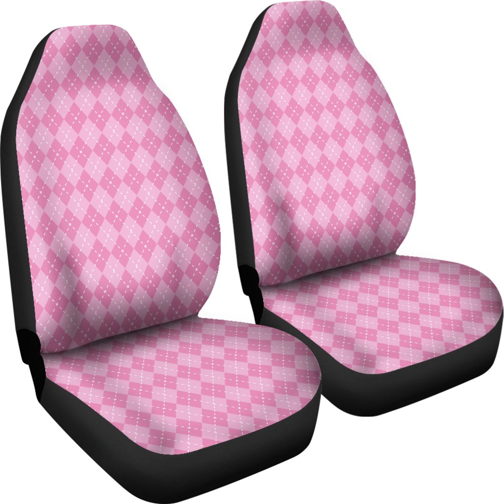 Pink Argyle Print Universal Fit Car Seat Covers