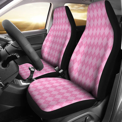 Pink Argyle Print Universal Fit Car Seat Covers