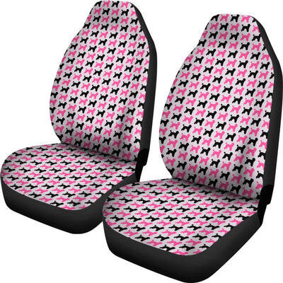 Pink Poodle Dog Print Universal Fit Car Seat Covers
