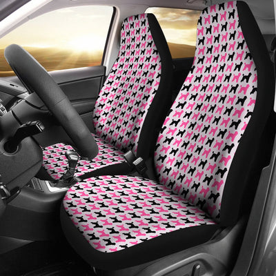 Pink Poodle Dog Print Universal Fit Car Seat Covers