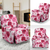 Pink Red Rose Pattern Print Recliner Slipcover-JTAMIGO.COM