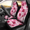 Pink Red Rose Pattern Print Universal Fit Car Seat Covers