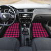 Pink Tartan Plaid Pattern Car Floor Mats