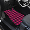 Pink Tartan Plaid Pattern Car Floor Mats