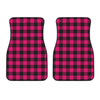 Pink Tartan Plaid Pattern Car Floor Mats