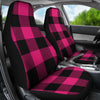 Pink Tartan Plaid Pattern Universal Fit Car Seat Covers