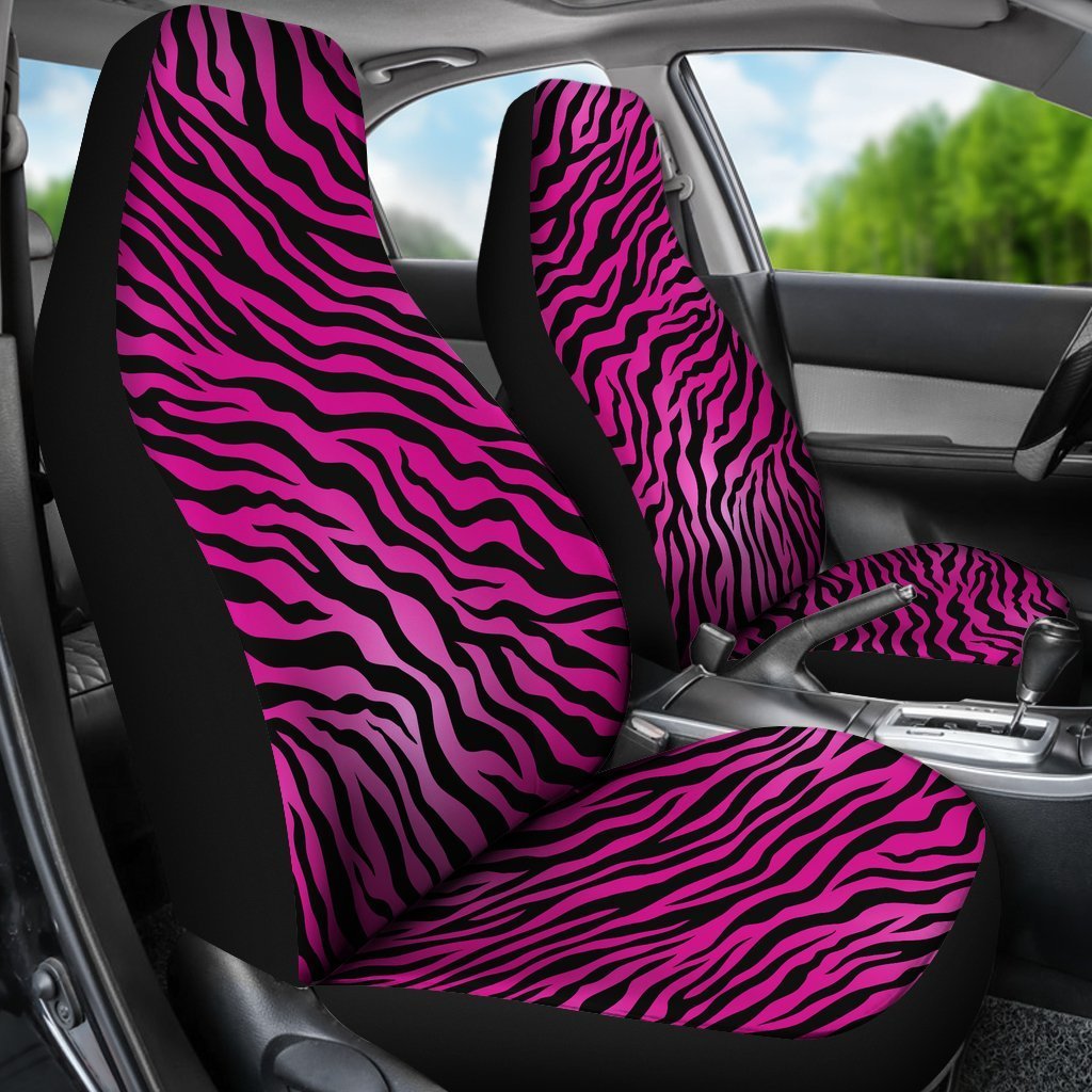 Pink Zebra Universal Fit Car Seat Covers-JTAMIGO.COM