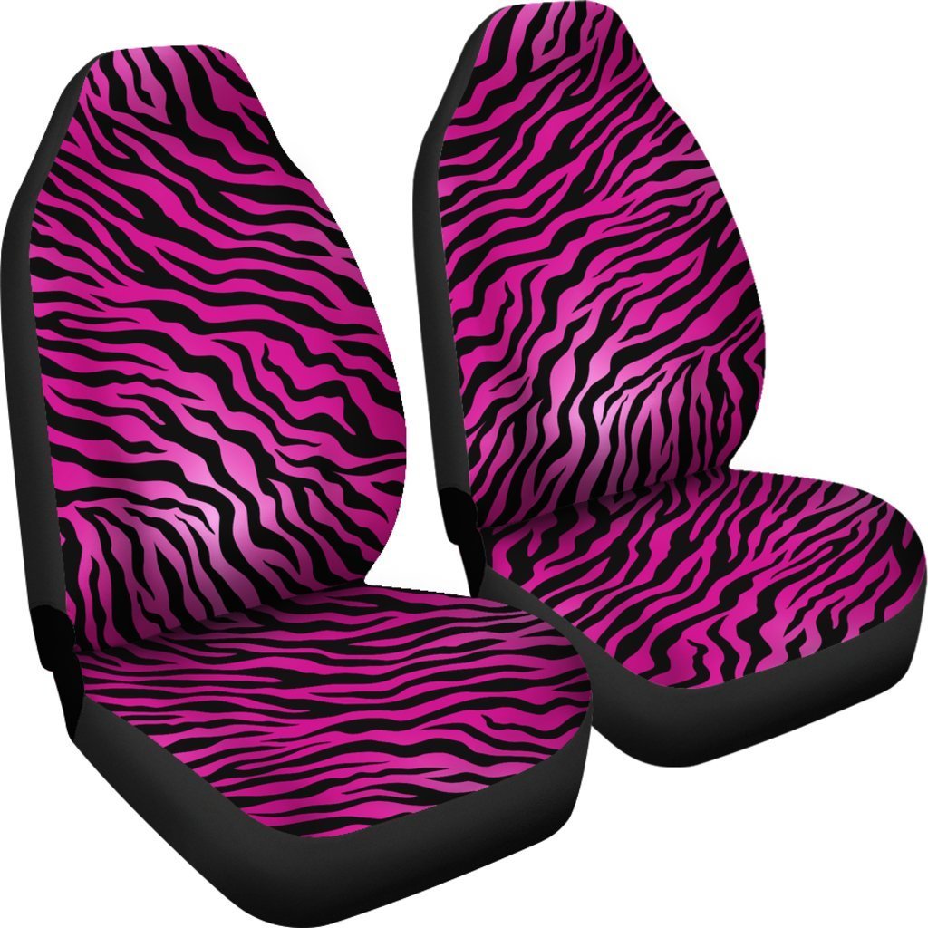 Pink Zebra Universal Fit Car Seat Covers-JTAMIGO.COM