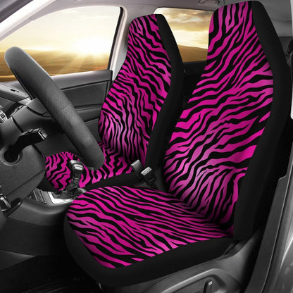 Pink Zebra Universal Fit Car Seat Covers-JTAMIGO.COM
