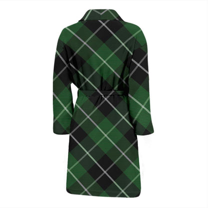 Plaid Green Pattern Print Design A05 Men Bathrobe-JORJUNE.COM