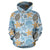 Polynesian Jellyfish Turtle Print Pullover Hoodie