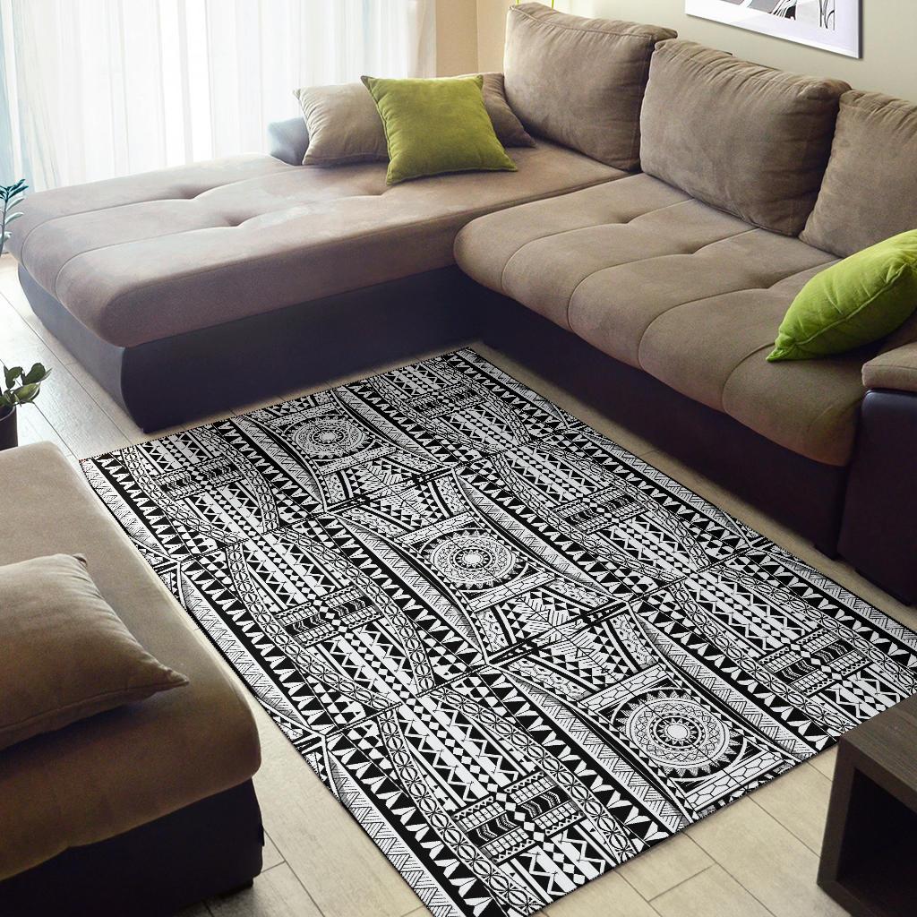 Polynesian Tattoo Design Area Rugs-JTAMIGO.COM