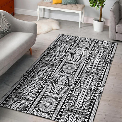 Polynesian Tattoo Design Area Rugs-JTAMIGO.COM