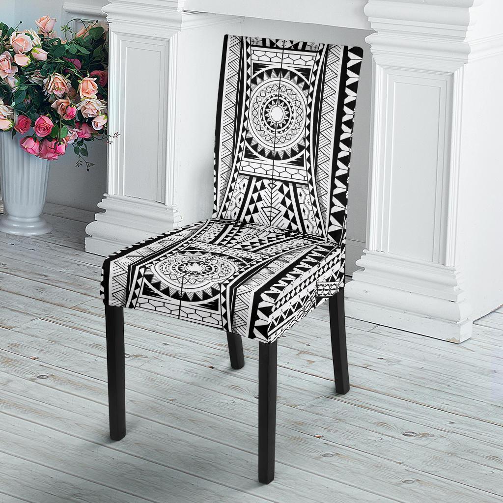Polynesian Tattoo Design Dining Chair Slipcover-JTAMIGO.COM
