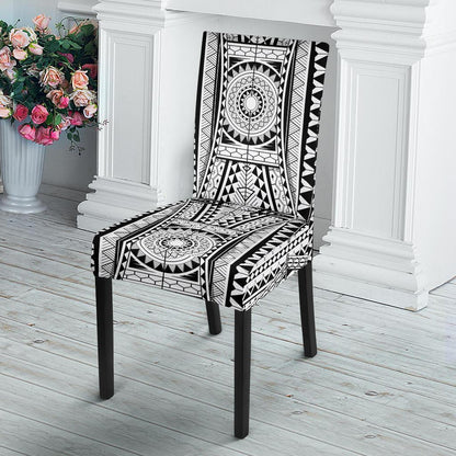 Polynesian Tattoo Design Dining Chair Slipcover-JTAMIGO.COM