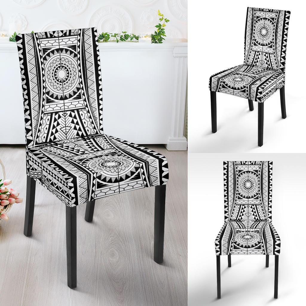 Polynesian Tattoo Design Dining Chair Slipcover-JTAMIGO.COM