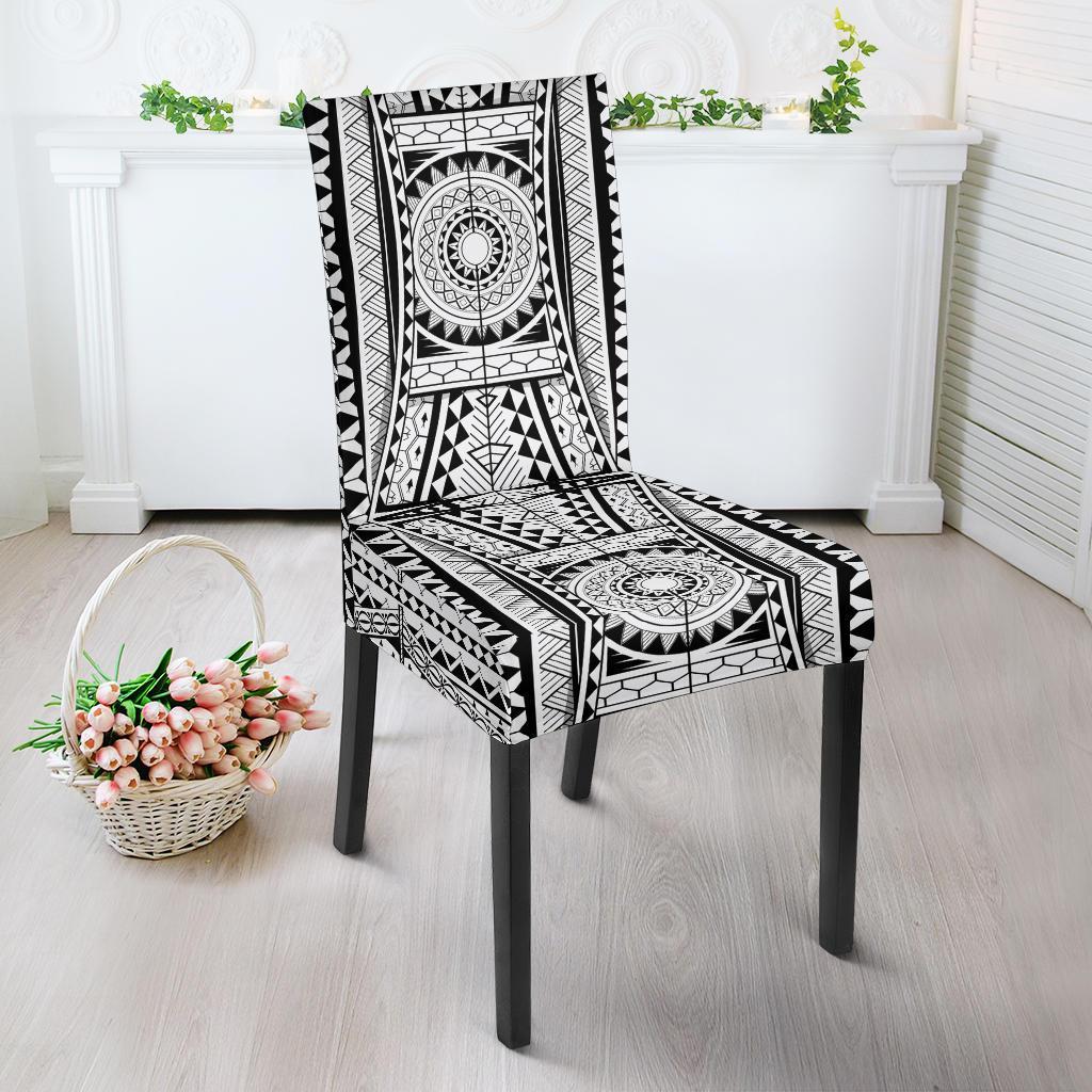 Polynesian Tattoo Design Dining Chair Slipcover-JTAMIGO.COM