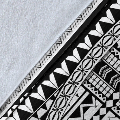 Polynesian Tattoo Design Fleece Blanket