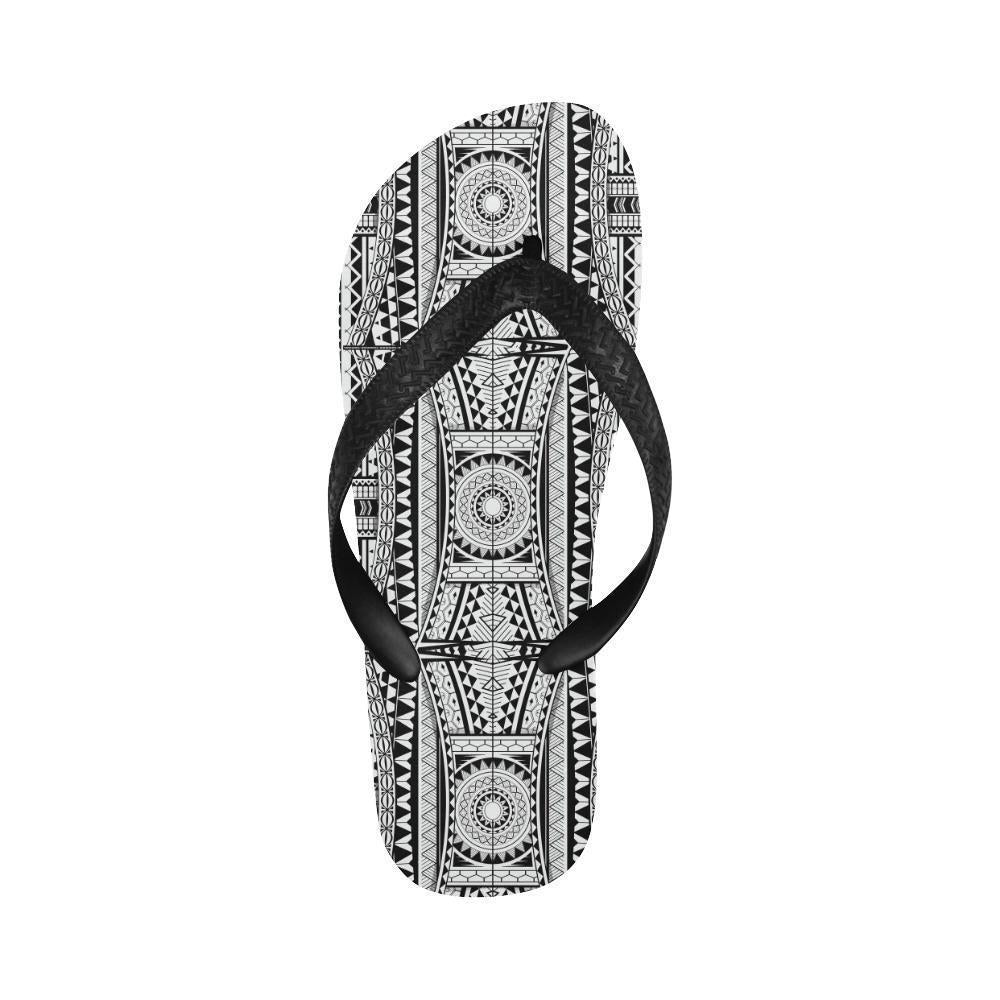 Polynesian Tattoo Design Flip Flops-JTAMIGO.COM