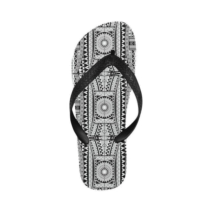 Polynesian Tattoo Design Flip Flops-JTAMIGO.COM