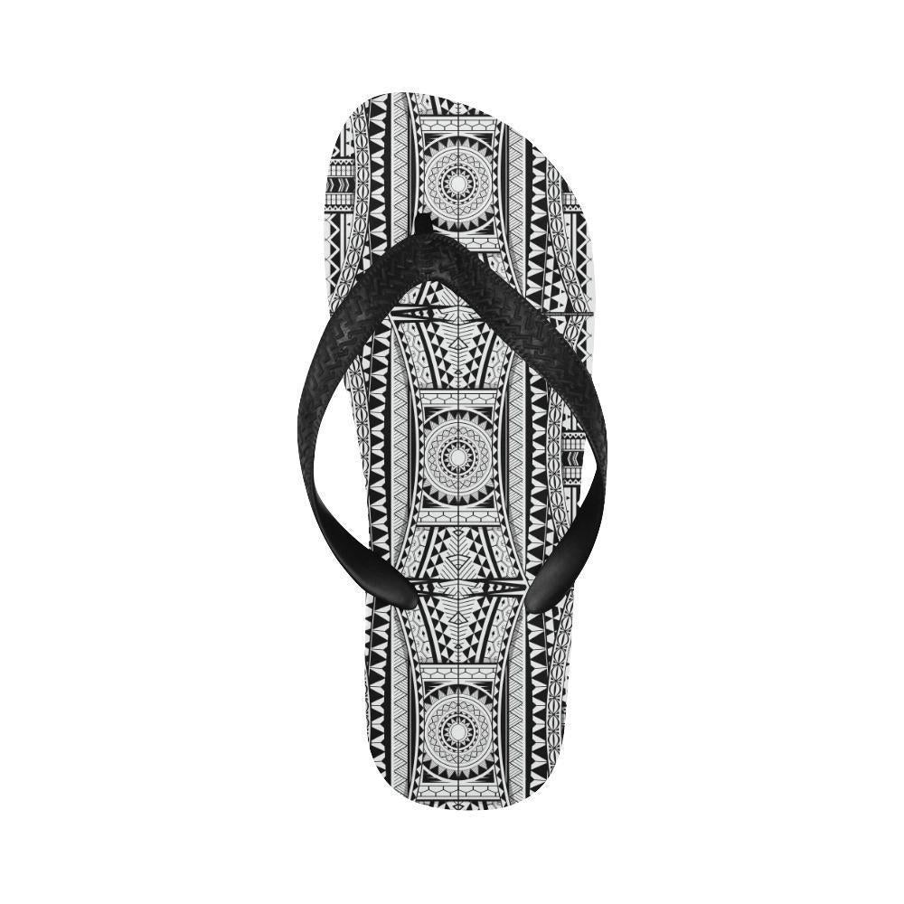 Polynesian Tattoo Design Flip Flops-JTAMIGO.COM