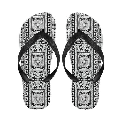 Polynesian Tattoo Design Flip Flops-JTAMIGO.COM