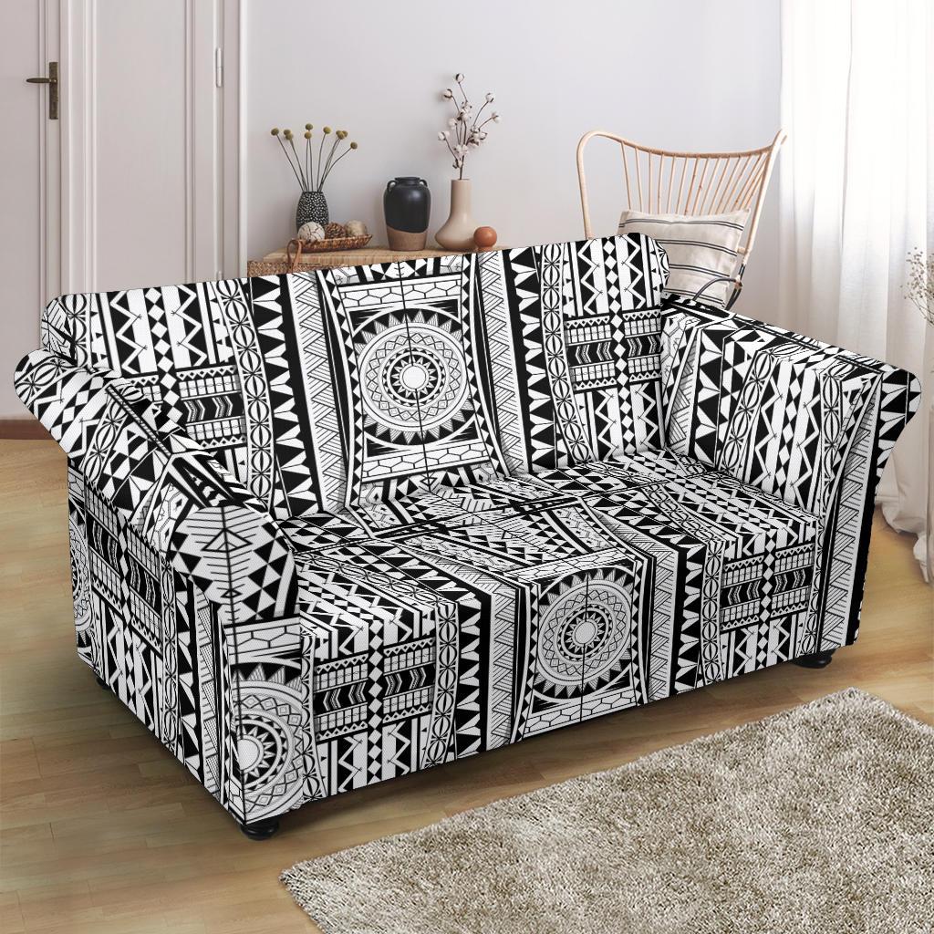 Polynesian Tattoo Design Loveseat Slipcover-JTAMIGO.COM