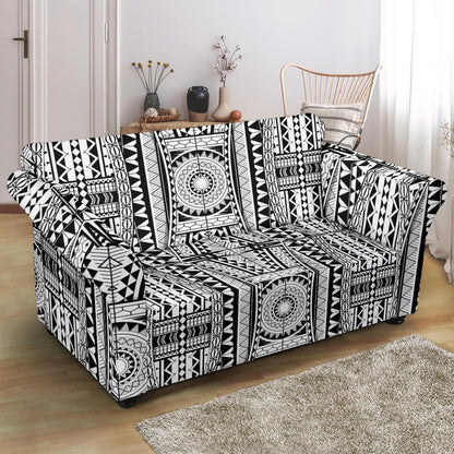 Polynesian Tattoo Design Loveseat Slipcover-JTAMIGO.COM
