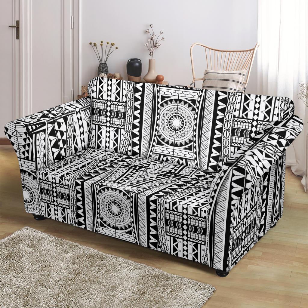 Polynesian Tattoo Design Loveseat Slipcover-JTAMIGO.COM